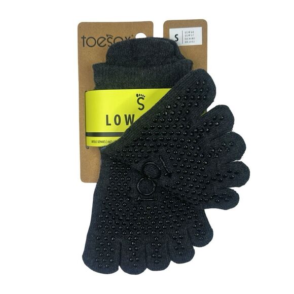 ToeSox Low Rise Full Toe Grip Socks - Size Small - Picture 3 of 4